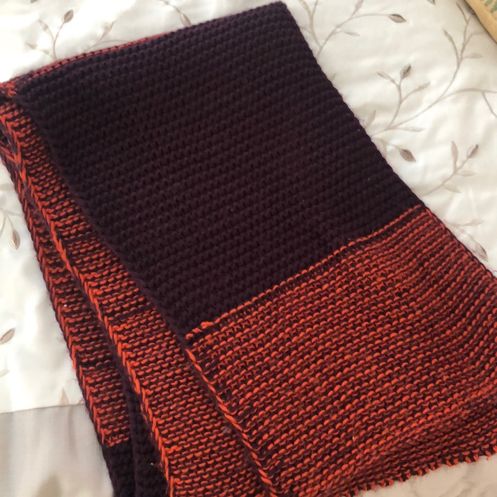 Knit blanket scarf